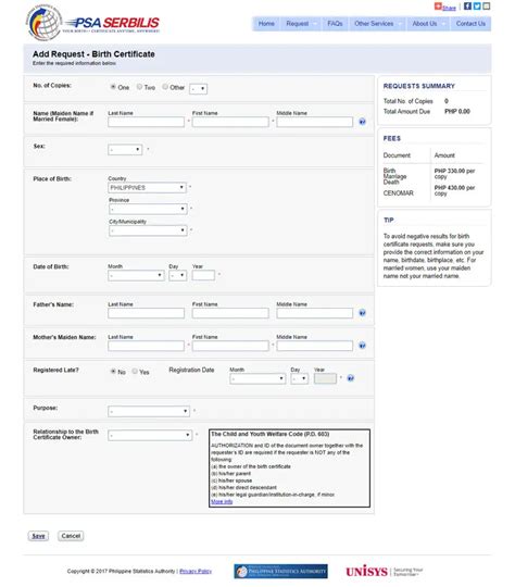 psaserbilis|psa birth certificate online.